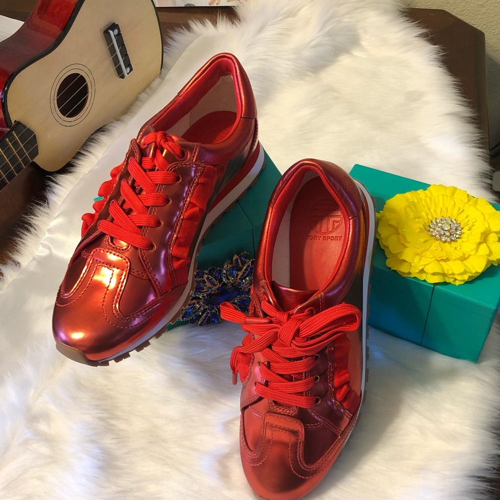 Tory Sport Ruffle Trainers - Picture 3 of 3